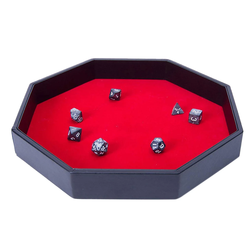Brand New Octagonal Dice Tray PU Leather Dice Storage Box Board Game RPG Dice Box Key Wallet Coin Tray Desktop Storage Box
Brand New Octagonal Dice Tray PU Leather Dice Storage Box Board Game RPG Dice Box Key Wallet Coin Tray Desktop Storage Box