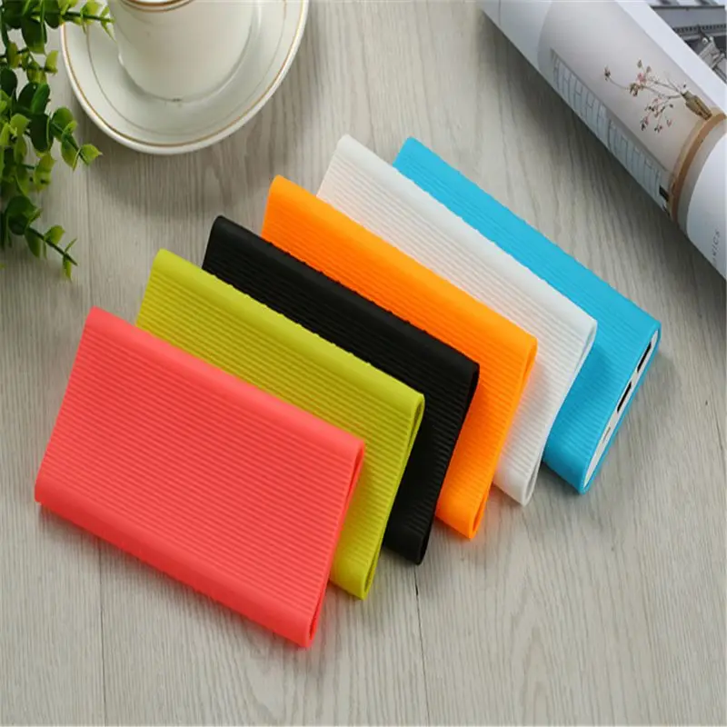 Силиконовый защитный чехол для Xiao mi Power Bank 2 10000 мАч с двумя USB-портами кожаный bank