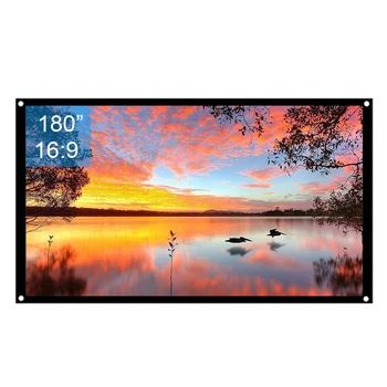 Projector Screen 180inch 16:9 Matte White Projector Screen for Home Theatre Business Presentation 4K/8K 3D HD Compatible
Projector Screen 180inch 16:9 Matte White Projector Screen for Home Theatre Business Presentation 4K/8K 3D HD Compatible
