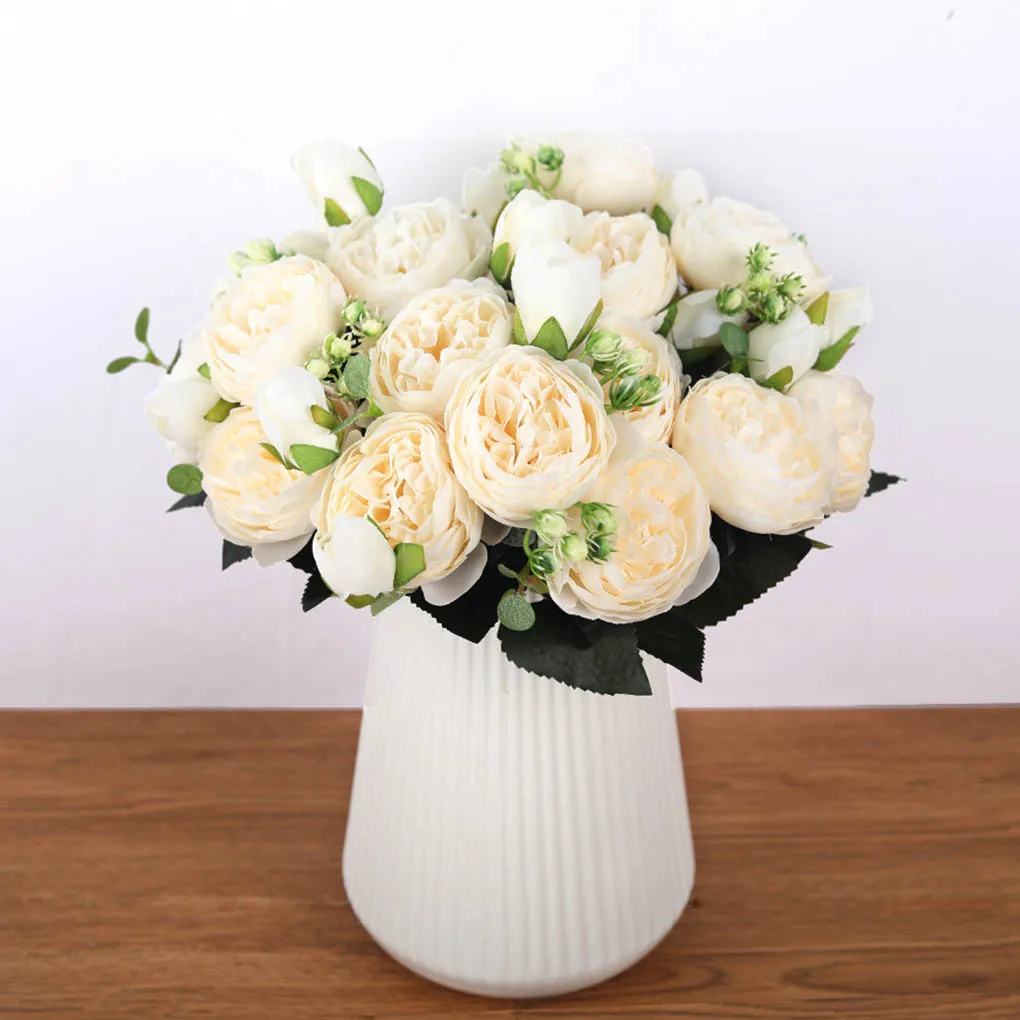 Flower Bouquet 5 Heads Artificial Flowers Silk Rose Peony Small Bouquet Home Party Spring Wedding Decoration Fake Flower
Flower Bouquet 5 Heads Artificial Flowers Silk Rose Peony Small Bouquet Home Party Spring Wedding Decoration Fake Flower