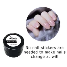 1PC Nail Extension Gel And 10PC Nail Care Fiberglass Silk Nails Wrap Stickers Nail Art Tools Set #YL1(China)