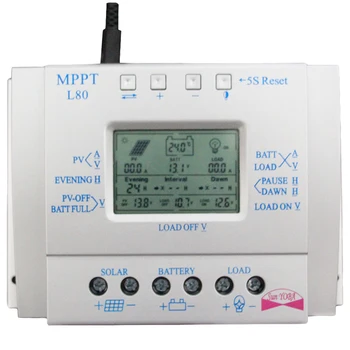 1PC 80A MPPT 12V/24V Solar Charge Controller Solar Photovoltaic Power System Controller LCD Solar Cell Panel Controller
1PC 80A MPPT 12V/24V Solar Charge Controller Solar Photovoltaic Power System Controller LCD Solar Cell Panel Controller