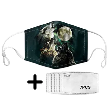 Wolf Pattern Women Men Mouth Mask Fashion With 7pcs Filter Insert Dustproof Anti Spitting Protective Shield Sports Mask Fitness
Wolf Pattern Women Men Mouth Mask Fashion With 7pcs Filter Insert Dustproof Anti Spitting Protective Shield Sports Mask Fitness