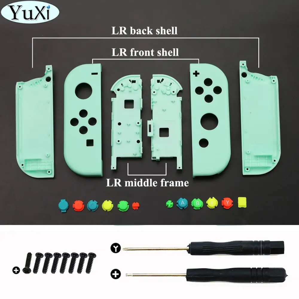 YuXi DIY Replacement Case for Nintend Switch Joy Con with Repair Tools Animal Crossing Consoles Shell Cover Protection Housing
YuXi DIY Replacement Case for Nintend Switch Joy Con with Repair Tools Animal Crossing Consoles Shell Cover Protection Housing