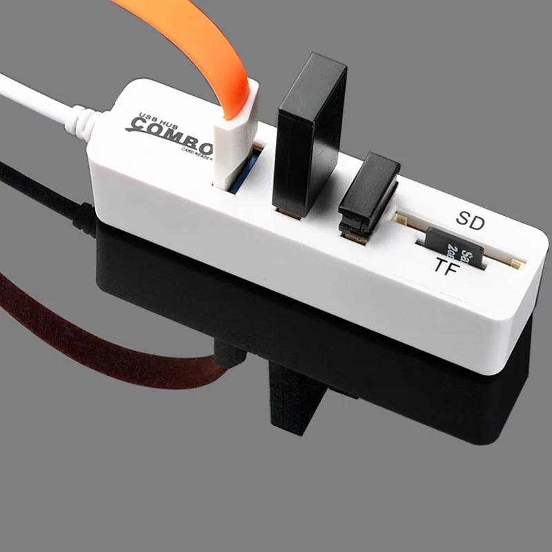 New USB 2.0HUB Hub with SD TF All-in-One Card Reader 3+2 Combo Multi-function Card Reader
New USB 2.0HUB Hub with SD TF All-in-One Card Reader 3+2 Combo Multi-function Card Reader