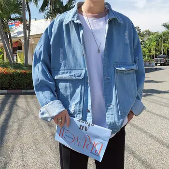 2020 Men Jacket Turn-down Collar Single Breasted Men Jackets and Coats Casual Regular Casual Polyester Solid Streetwear Loose 
2020 Men Jacket Turn-down Collar Single Breasted Men Jackets and Coats Casual Regular Casual Polyester Solid Streetwear Loose