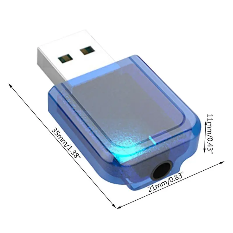 Bluetooth 5.0 Transmitter Receiver Aux Jack Stereo Music Audio Wireless Adapter B2QA
Bluetooth 5.0 Transmitter Receiver Aux Jack Stereo Music Audio Wireless Adapter B2QA