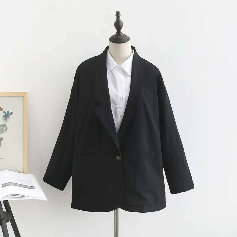 Spring And Autumn New Style Korean-style One-Button Long Sleeve Casual Small Suit Women's Loose-Fit Online Celebrity Elegant Plu
Spring And Autumn New Style Korean-style One-Button Long Sleeve Casual Small Suit Women's Loose-Fit Online Celebrity Elegant Plu