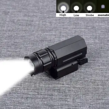 Tactical 300LM XPG-Q5 LED Zoomable Hunting Light QD Quick Detach Handgun Flashlight Rifle Gun Torch For 20mm Rail Glock 17 19 18
Tactical 300LM XPG-Q5 LED Zoomable Hunting Light QD Quick Detach Handgun Flashlight Rifle Gun Torch For 20mm Rail Glock 17 19 18