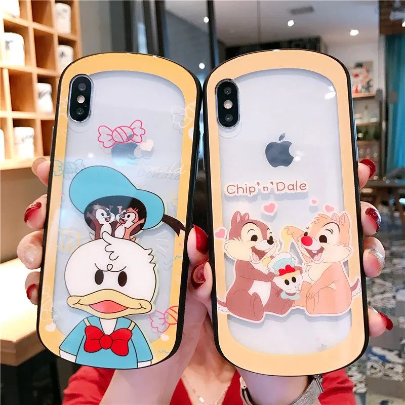 Cartoon Duck Squirrel Pattern Tempered Glass Phone Case For iPhone X 10 XR XS Max 8 7 Plus 6 6S Plus Transparent Hard Back Cover
Cartoon Duck Squirrel Pattern Tempered Glass Phone Case For iPhone X 10 XR XS Max 8 7 Plus 6 6S Plus Transparent Hard Back Cover