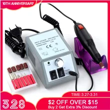 Profissional conjunto de manicure elétrica profissional broca acessório arquivo de unhas bit manicure máquina elétrica arquivo de unhas prego de cerâmica(China)