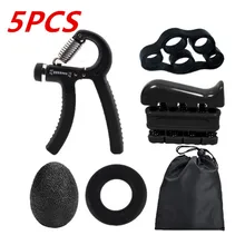 5PCS Grip Sets Hand Strengthener Hand Grip Ring Grip Ball Portable Fitness Grip Sport Hand Expander Five Finger Trainer Home 
5PCS Grip Sets Hand Strengthener Hand Grip Ring Grip Ball Portable Fitness Grip Sport Hand Expander Five Finger Trainer Home