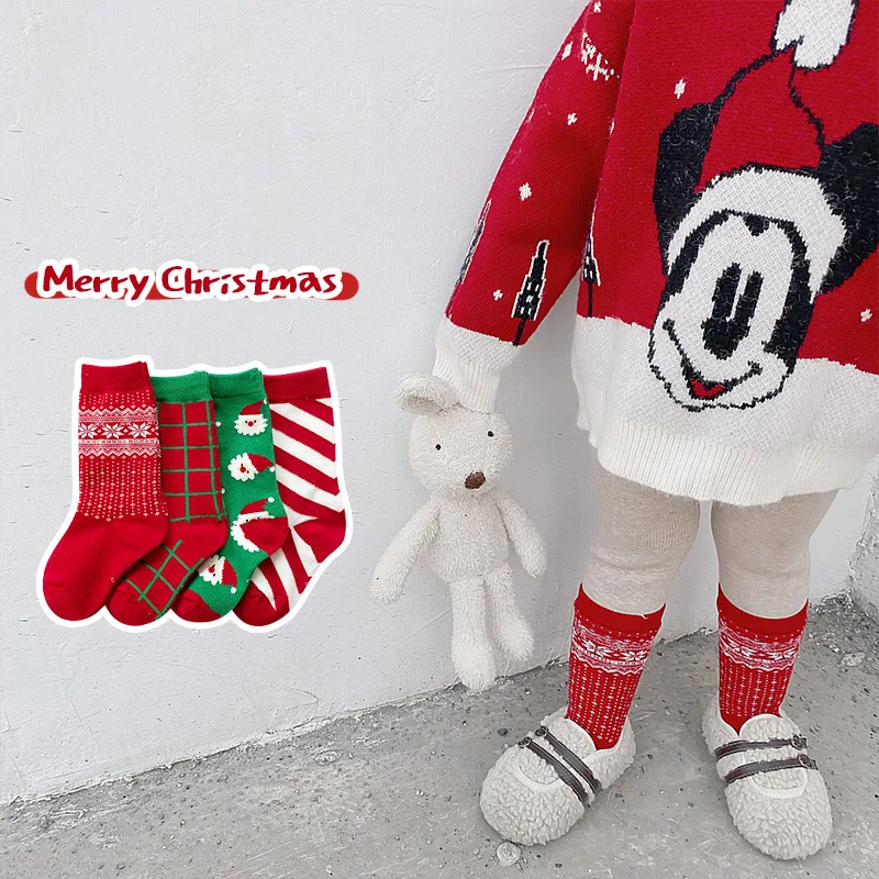Kids Children's Christmas Socks for Gils Boys Winter Cartoon Red Middle Tube Socks Newborns Cotton Calcetines Sock
Kids Children's Christmas Socks for Gils Boys Winter Cartoon Red Middle Tube Socks Newborns Cotton Calcetines Sock