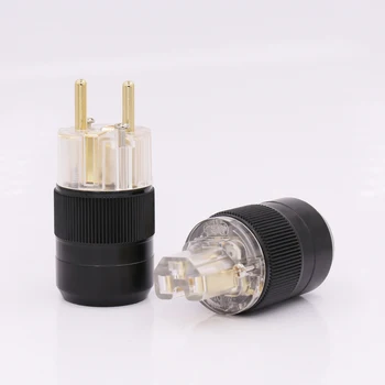 24K Gold Plated Unprinted EU European Schuko Power Connector IEC Plug For DIY Mains Power Cable
24K Gold Plated Unprinted EU European Schuko Power Connector IEC Plug For DIY Mains Power Cable