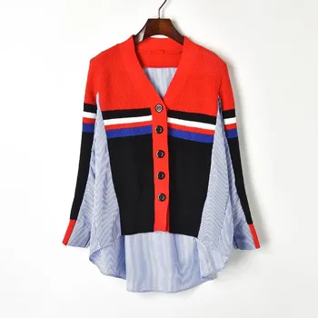 Front Short Back Long Loose Lazy Hit Color Sweater Women Shirt Stitching Single Breasted Knitted Cardigan Tops for Ladies
Front Short Back Long Loose Lazy Hit Color Sweater Women Shirt Stitching Single Breasted Knitted Cardigan Tops for Ladies