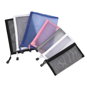 New Simple Transparent Mesh Cosmetic Storage Bag Clear Zipper Pencil Case Nylon Makeup Pouch Portable Travel Toiletries Handbag
New Simple Transparent Mesh Cosmetic Storage Bag Clear Zipper Pencil Case Nylon Makeup Pouch Portable Travel Toiletries Handbag