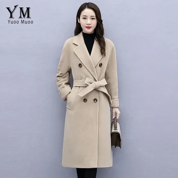 YuooMuoo Elegant Sashes Double-breasted Wool Coat Women 2019 Good Quality Comfy Winter Long Jacket Coat Ladies Office OverCoat
YuooMuoo Elegant Sashes Double-breasted Wool Coat Women 2019 Good Quality Comfy Winter Long Jacket Coat Ladies Office OverCoat