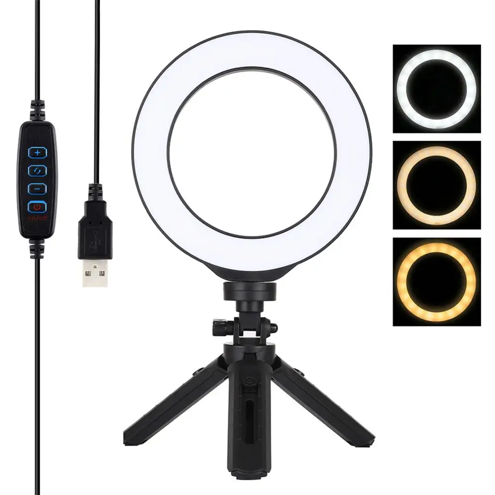 LED Ring Light 6.2Inch Dimmable Selfie Lamp with Tripod Photography Camera Phone Light for Makeup Video Live
LED Ring Light 6.2Inch Dimmable Selfie Lamp with Tripod Photography Camera Phone Light for Makeup Video Live