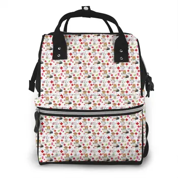 Nurse Bear Pill Box Stethoscope Red Cross Nurse lover medical Mummy Backpack 
Nurse Bear Pill Box Stethoscope Red Cross Nurse lover medical Mummy Backpack
