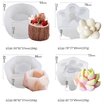 Succulent Plant Flower Pot Silicone Mold Succulent Plants Handmade Candle Plaster Making Mould Home Decoration Baking Tools
Succulent Plant Flower Pot Silicone Mold Succulent Plants Handmade Candle Plaster Making Mould Home Decoration Baking Tools