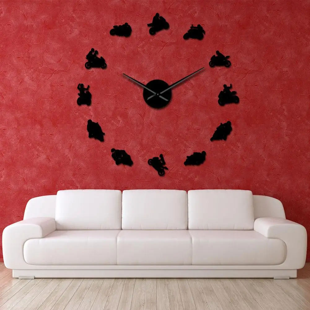 Motocross Racer DIY 3D Mirror Surface Sticker Wall Clock Home Living Room Decor Quartz Movement
Motocross Racer DIY 3D Mirror Surface Sticker Wall Clock Home Living Room Decor Quartz Movement