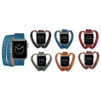 elenxs Replacement for iWatch1/2/3/4 Leather Wristband Double Rings Press Grain Sports Watch Wrist Strap
elenxs Replacement for iWatch1/2/3/4 Leather Wristband Double Rings Press Grain Sports Watch Wrist Strap