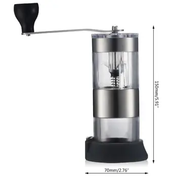 Portable Coffee Grinder Washable Manual Coffee Grinding Machine Hand Crank Mill for Home Office Use
Portable Coffee Grinder Washable Manual Coffee Grinding Machine Hand Crank Mill for Home Office Use
