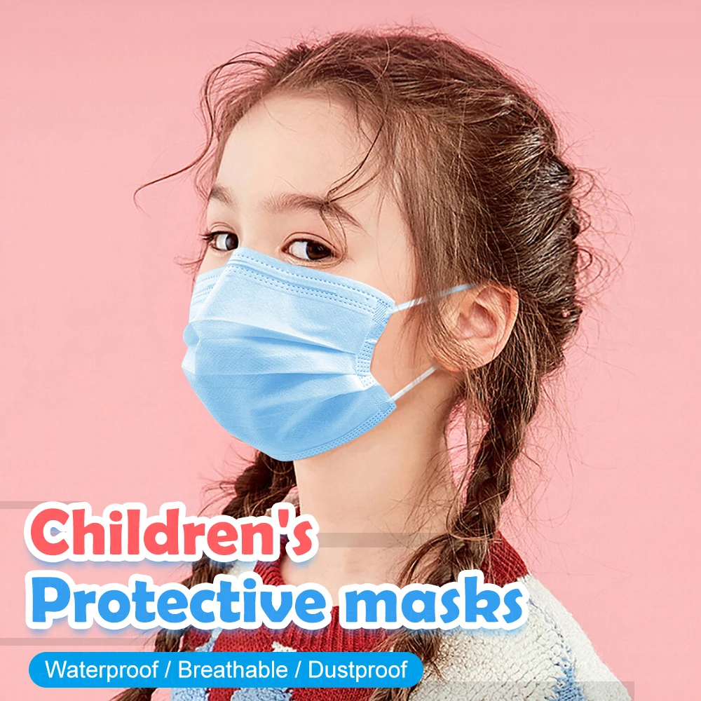 Child Disposable Mask Protect Protective Mask 3 Layers Non Woven Dustproof Waterproof Face Mouth Masks for Children
Child Disposable Mask Protect Protective Mask 3 Layers Non Woven Dustproof Waterproof Face Mouth Masks for Children
