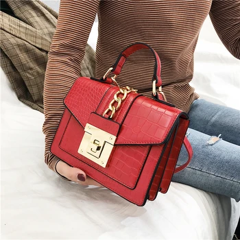 Crossbody Bags for Women 2020 Crocodile Pattern PU Leather Messenger Rivet Bags Small Flap Handbags Fashion Ladies Shoulder Bags 
Crossbody Bags for Women 2020 Crocodile Pattern PU Leather Messenger Rivet Bags Small Flap Handbags Fashion Ladies Shoulder Bags