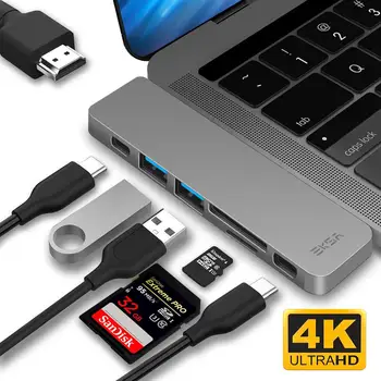 EKSA ET8 USB C HUB to HDMI Adapter Thunderbolt 3 USB C Hub Dock with USB 3.0 PD TF SD Card Reader Typc C Hub For Macbook PRO
EKSA ET8 USB C HUB to HDMI Adapter Thunderbolt 3 USB C Hub Dock with USB 3.0 PD TF SD Card Reader Typc C Hub For Macbook PRO
