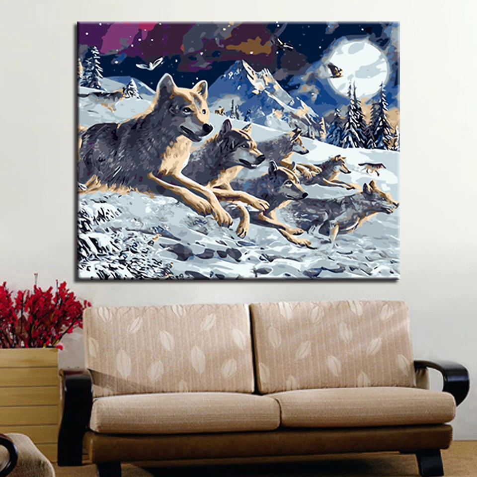 Seven Wolves DIY Painting By Number Modern Handpainted Oil Painting Acrylic Paint By Numbers For Home Decor
Seven Wolves DIY Painting By Number Modern Handpainted Oil Painting Acrylic Paint By Numbers For Home Decor