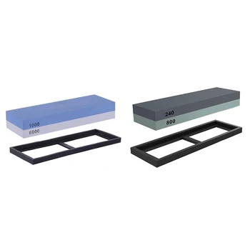 2 Set 2-In-1 Whetstone 2-Sided Sharpening Stone Waterstone Knife Sharpener, Rubber Stone Holder Included - 1 Set 1000/6000 Grit
2 Set 2-In-1 Whetstone 2-Sided Sharpening Stone Waterstone Knife Sharpener, Rubber Stone Holder Included - 1 Set 1000/6000 Grit