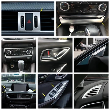 Matte Interior Refit Kit Air AC Control Panel / Dashboard Media Screen / CD / Warning Lights Cover Trim For Mazda 6 2016 2017
Matte Interior Refit Kit Air AC Control Panel / Dashboard Media Screen / CD / Warning Lights Cover Trim For Mazda 6 2016 2017