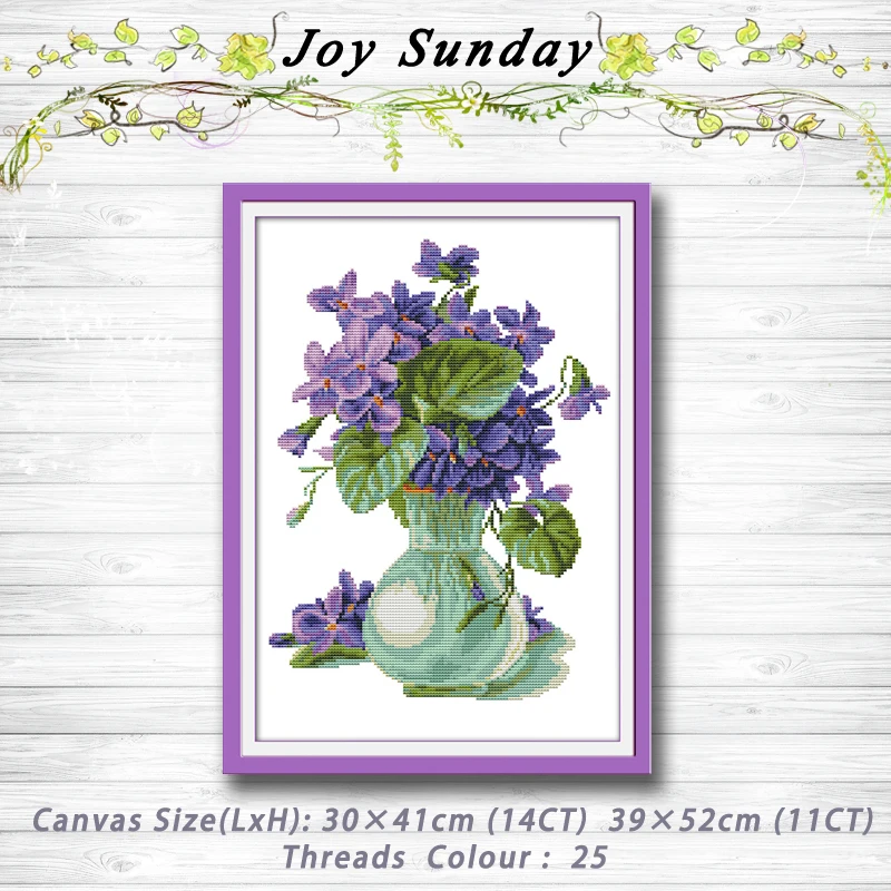 Colorful Violet vase Patterns dmc 14CT 11CT Counted Cross Stitch Sets Wholesale Chinese Cross-stitch Kits Embroidery Needlework
Colorful Violet vase Patterns dmc 14CT 11CT Counted Cross Stitch Sets Wholesale Chinese Cross-stitch Kits Embroidery Needlework