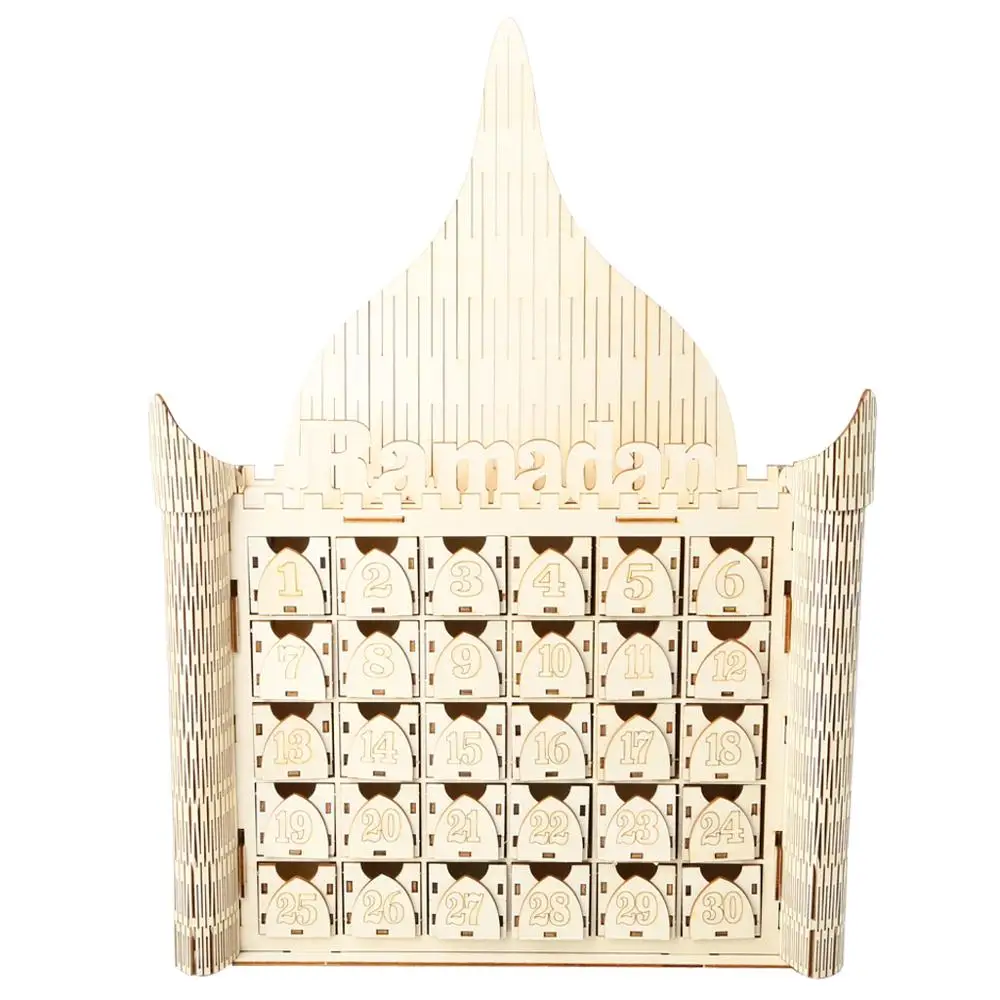 Ramadan 30 Day Countdown Calendar Wooden MDF Eid Mubarak Advent Calendars Muslim Islamic Countdown House Drawer Shaped Ornaments
Ramadan 30 Day Countdown Calendar Wooden MDF Eid Mubarak Advent Calendars Muslim Islamic Countdown House Drawer Shaped Ornaments