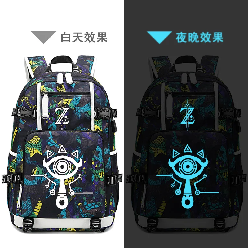 The Legend of Zelda:Breath of the Wild Game Printing Zelda Backpack Canvas School Bags USB Charging Laptop Backpack Travel Bags
The Legend of Zelda:Breath of the Wild Game Printing Zelda Backpack Canvas School Bags USB Charging Laptop Backpack Travel Bags