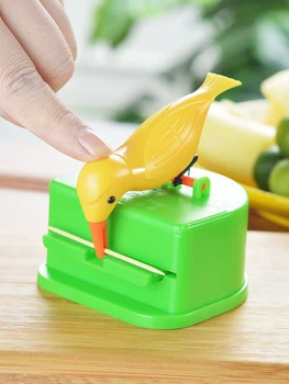 Tooth pick Box Automatic Bird Toothpick Box Press Type Toothpick Holder Toothpick Dispenser Secret Stash Tooth Pick Holder
Tooth pick Box Automatic Bird Toothpick Box Press Type Toothpick Holder Toothpick Dispenser Secret Stash Tooth Pick Holder