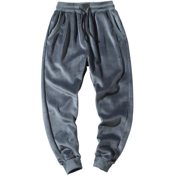 Fashion Winter Warm Fleece Jogging Pants Men Casual Slim Fit Trousers Thicken Lamb Velvet Sweatpants Male Streetwear
Fashion Winter Warm Fleece Jogging Pants Men Casual Slim Fit Trousers Thicken Lamb Velvet Sweatpants Male Streetwear