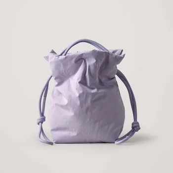 Shopping Bags 2020 Summer Popular Female Large-capacity Drawstring Purple Cloth Bag Casual All-match Shoulder Bags Sac A Main
Shopping Bags 2020 Summer Popular Female Large-capacity Drawstring Purple Cloth Bag Casual All-match Shoulder Bags Sac A Main