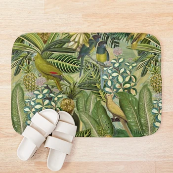 Vintage Green Tropical Bird Jungle Garden Bath Mat Bathroom Bath Mat Set Mirrofiber Cartoon Bath Rug Set
Vintage Green Tropical Bird Jungle Garden Bath Mat Bathroom Bath Mat Set Mirrofiber Cartoon Bath Rug Set