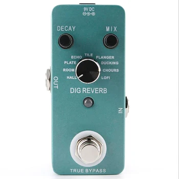 Guitar One Digital Reverb Footrest Effects Pedal 9 Recording Reverb Digital Audio Processor True Bypass Full Metal Outer Casing
Guitar One Digital Reverb Footrest Effects Pedal 9 Recording Reverb Digital Audio Processor True Bypass Full Metal Outer Casing