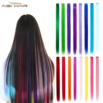 Colored Clip in Hair Extensions 20 Inch Colorful Straight Multi-Colors Highlight Hairpieces Cosplay Party Christmas Gift Women
Colored Clip in Hair Extensions 20 Inch Colorful Straight Multi-Colors Highlight Hairpieces Cosplay Party Christmas Gift Women
