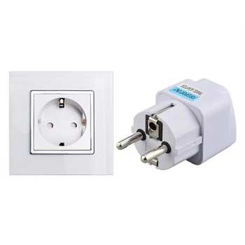 Universal EU German Conversion Plug Travel Conversion Plug Business Conversion Plug Standard Convers charger Adapter
Universal EU German Conversion Plug Travel Conversion Plug Business Conversion Plug Standard Convers charger Adapter