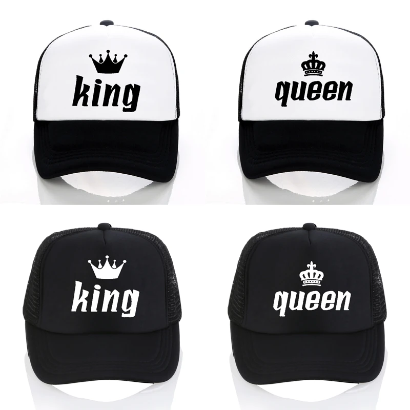 King queen Кепка с принтом короны бейсбольная кепка s для мужчин и женщин летний