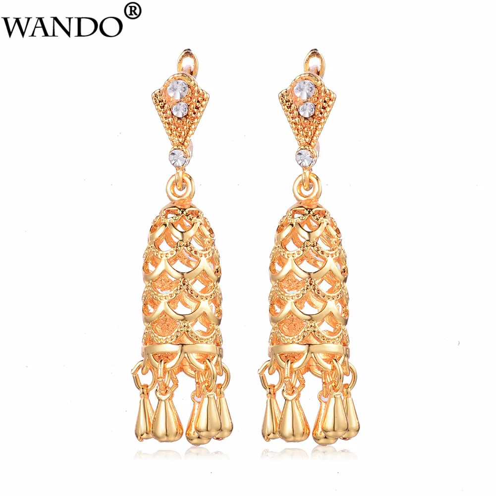 WANDO Gold Color Bird nest Earrings for Women Girl Zircon Jewelry For Arab/Africa/India/Dubai/Nigeria wedding earrings Jewelry
WANDO Gold Color Bird nest Earrings for Women Girl Zircon Jewelry For Arab/Africa/India/Dubai/Nigeria wedding earrings Jewelry