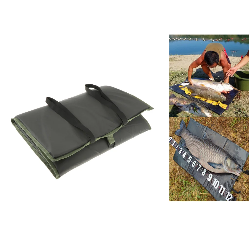 Unhooking Mat Compact Landing Pad Fish Protection Coarse Carp Fishing Tackle 97 x 47cm Army Green Unhooking Mat Compact Landing Pad Fish Protection Coarse Carp Fishing Tackle 97 x 47cm Army Green