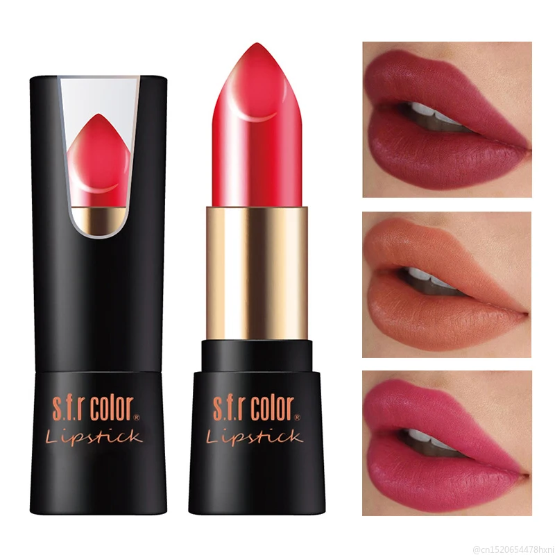 12 Colors Matte Lipstick Waterproof Lasting Shimmer Pigment Nude Metallic Creamy Sexy Red Brown Lip Tint Cosmetic Makeup TSLM1
12 Colors Matte Lipstick Waterproof Lasting Shimmer Pigment Nude Metallic Creamy Sexy Red Brown Lip Tint Cosmetic Makeup TSLM1