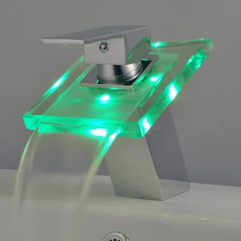 Modern LED Mixer Tap Bathroom Waterfall Glass & Sink Basin Chrome Faucet Home Deck Mounted Water Power Tap
Modern LED Mixer Tap Bathroom Waterfall Glass & Sink Basin Chrome Faucet Home Deck Mounted Water Power Tap
