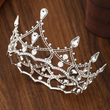 FORSEVEN Retro Baroque Style Silver Color Crystal Circle Tiara and Crowns Headbands for Women Bride Noiva Wedding Hair Ornaments
FORSEVEN Retro Baroque Style Silver Color Crystal Circle Tiara and Crowns Headbands for Women Bride Noiva Wedding Hair Ornaments