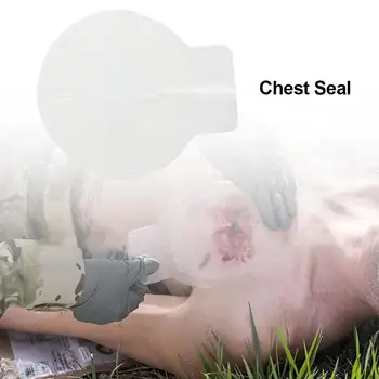 

Chest Seal Quick Useful Chest Wound Emergency Occlusive Dressing Bandage First Aid Kit Accessories With Vent